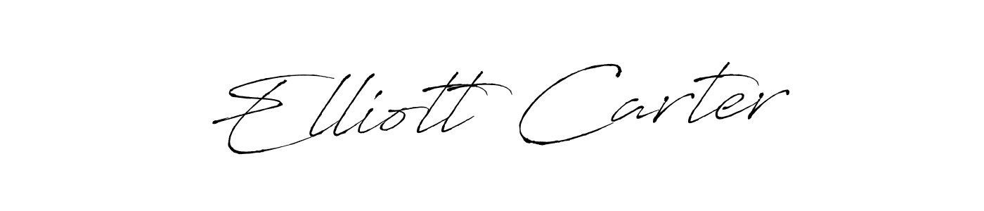Make a beautiful signature design for name Elliott Carter. With this signature (Antro_Vectra) style, you can create a handwritten signature for free. Elliott Carter signature style 6 images and pictures png