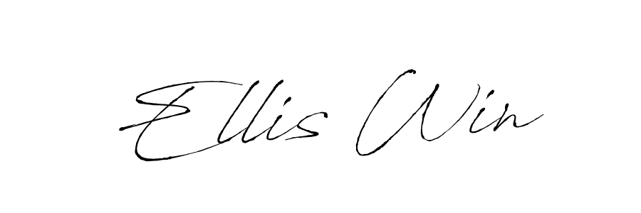 You should practise on your own different ways (Antro_Vectra) to write your name (Ellis Win) in signature. don't let someone else do it for you. Ellis Win signature style 6 images and pictures png