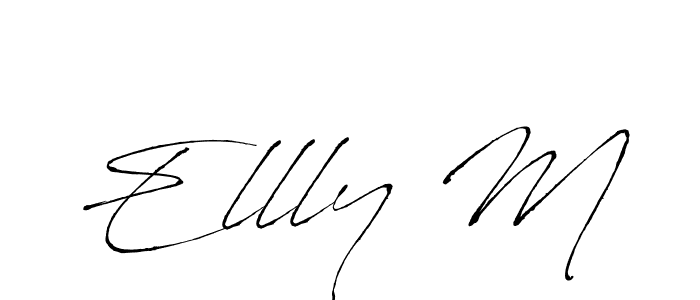 Also we have Ellly M name is the best signature style. Create professional handwritten signature collection using Antro_Vectra autograph style. Ellly M signature style 6 images and pictures png