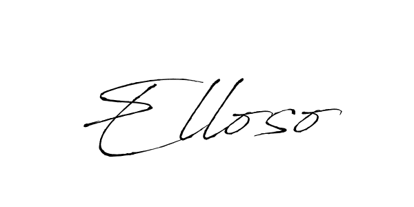 Best and Professional Signature Style for Elloso. Antro_Vectra Best Signature Style Collection. Elloso signature style 6 images and pictures png