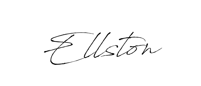 You should practise on your own different ways (Antro_Vectra) to write your name (Ellston) in signature. don't let someone else do it for you. Ellston signature style 6 images and pictures png