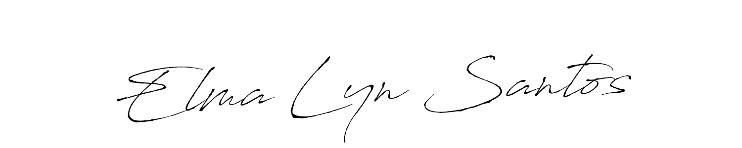Also we have Elma Lyn Santos name is the best signature style. Create professional handwritten signature collection using Antro_Vectra autograph style. Elma Lyn Santos signature style 6 images and pictures png