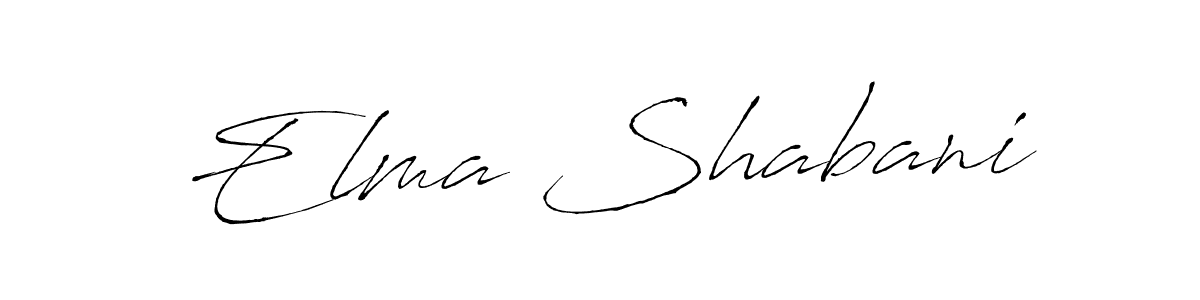 Design your own signature with our free online signature maker. With this signature software, you can create a handwritten (Antro_Vectra) signature for name Elma Shabani. Elma Shabani signature style 6 images and pictures png