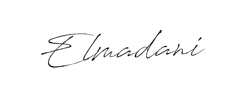 How to make Elmadani name signature. Use Antro_Vectra style for creating short signs online. This is the latest handwritten sign. Elmadani signature style 6 images and pictures png