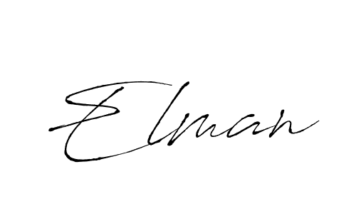 Use a signature maker to create a handwritten signature online. With this signature software, you can design (Antro_Vectra) your own signature for name Elman. Elman signature style 6 images and pictures png