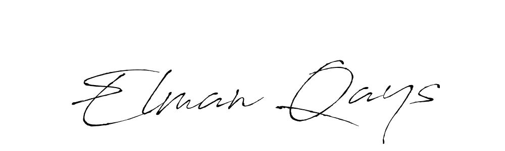 Create a beautiful signature design for name Elman Qays. With this signature (Antro_Vectra) fonts, you can make a handwritten signature for free. Elman Qays signature style 6 images and pictures png