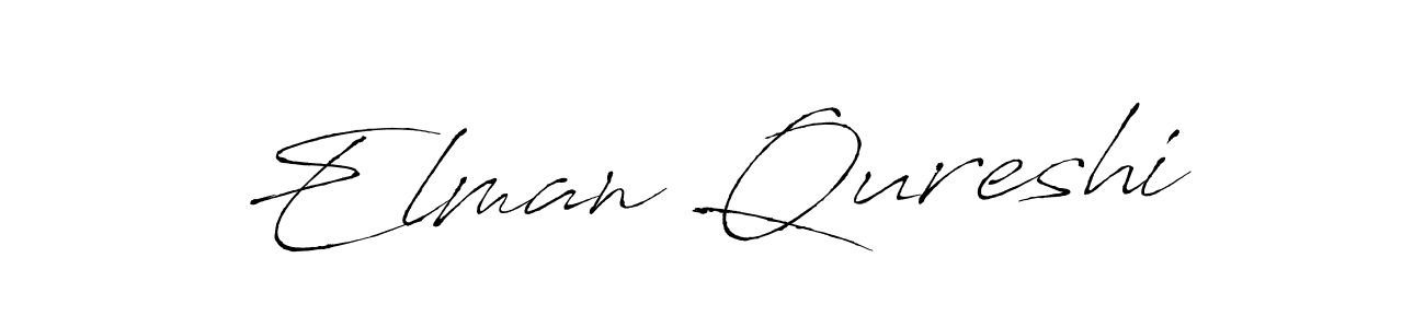 How to make Elman Qureshi signature? Antro_Vectra is a professional autograph style. Create handwritten signature for Elman Qureshi name. Elman Qureshi signature style 6 images and pictures png