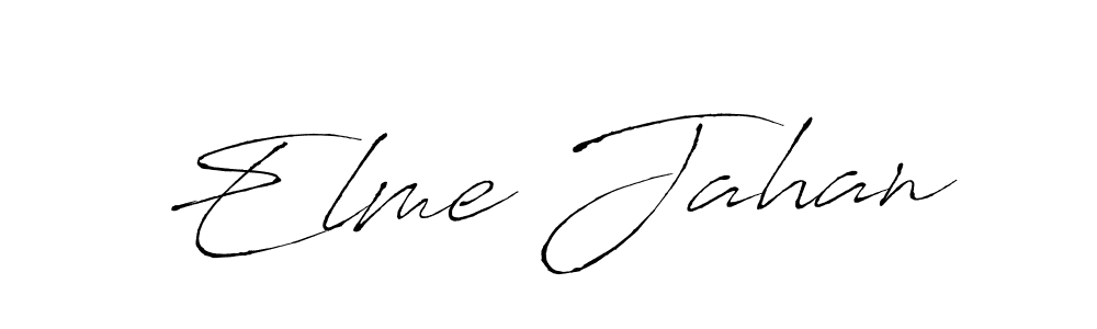 Create a beautiful signature design for name Elme Jahan. With this signature (Antro_Vectra) fonts, you can make a handwritten signature for free. Elme Jahan signature style 6 images and pictures png