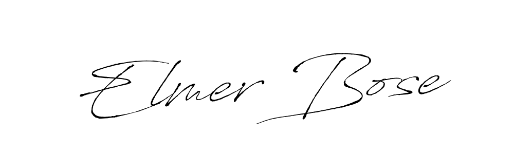 Also You can easily find your signature by using the search form. We will create Elmer Bose name handwritten signature images for you free of cost using Antro_Vectra sign style. Elmer Bose signature style 6 images and pictures png