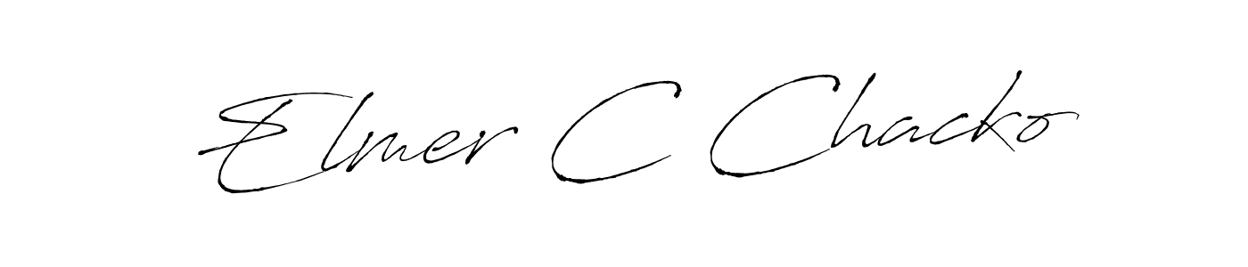 Create a beautiful signature design for name Elmer C Chacko. With this signature (Antro_Vectra) fonts, you can make a handwritten signature for free. Elmer C Chacko signature style 6 images and pictures png