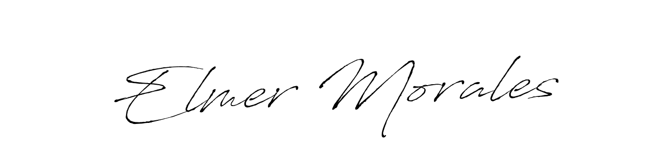 Also You can easily find your signature by using the search form. We will create Elmer Morales name handwritten signature images for you free of cost using Antro_Vectra sign style. Elmer Morales signature style 6 images and pictures png