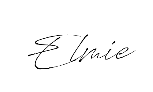 Design your own signature with our free online signature maker. With this signature software, you can create a handwritten (Antro_Vectra) signature for name Elmie. Elmie signature style 6 images and pictures png