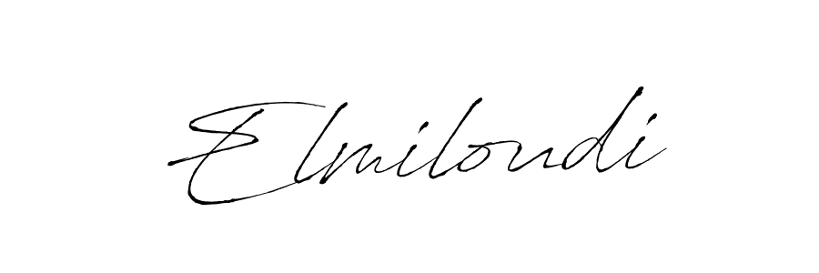 Also You can easily find your signature by using the search form. We will create Elmiloudi name handwritten signature images for you free of cost using Antro_Vectra sign style. Elmiloudi signature style 6 images and pictures png