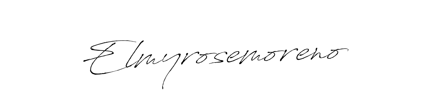 It looks lik you need a new signature style for name Elmyrosemoreno. Design unique handwritten (Antro_Vectra) signature with our free signature maker in just a few clicks. Elmyrosemoreno signature style 6 images and pictures png