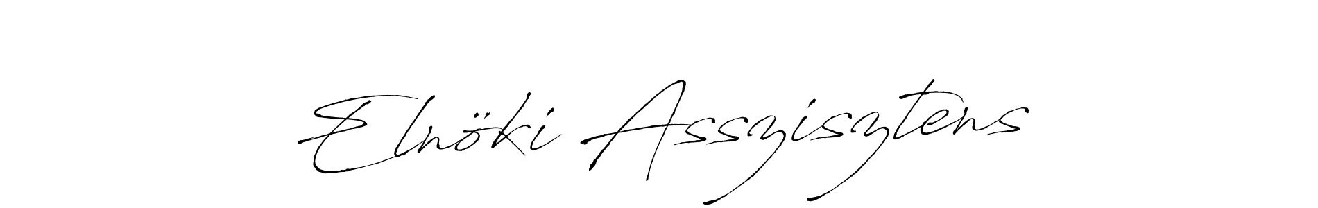 Create a beautiful signature design for name Elnöki Asszisztens. With this signature (Antro_Vectra) fonts, you can make a handwritten signature for free. Elnöki Asszisztens signature style 6 images and pictures png