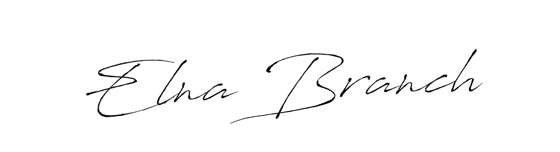 Make a beautiful signature design for name Elna Branch. With this signature (Antro_Vectra) style, you can create a handwritten signature for free. Elna Branch signature style 6 images and pictures png