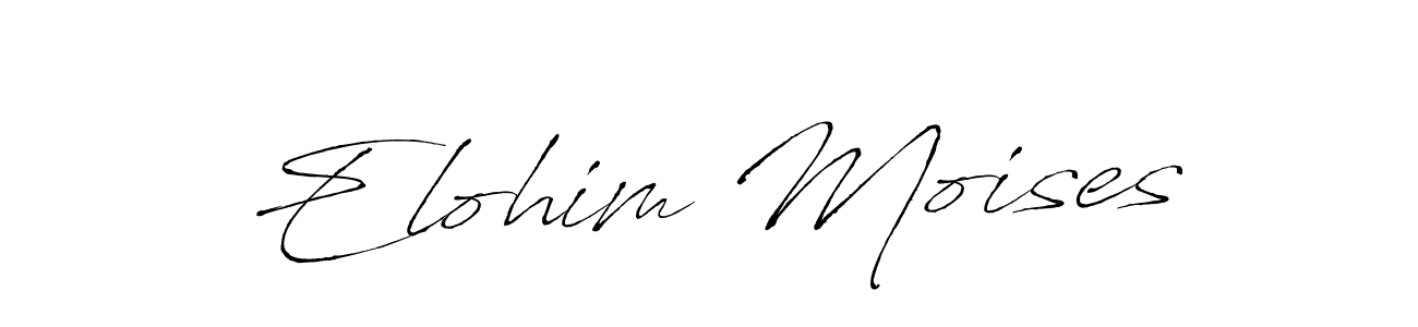 Antro_Vectra is a professional signature style that is perfect for those who want to add a touch of class to their signature. It is also a great choice for those who want to make their signature more unique. Get Elohim Moises name to fancy signature for free. Elohim Moises signature style 6 images and pictures png