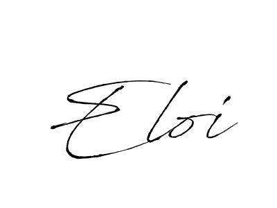 Make a beautiful signature design for name Eloi. With this signature (Antro_Vectra) style, you can create a handwritten signature for free. Eloi signature style 6 images and pictures png