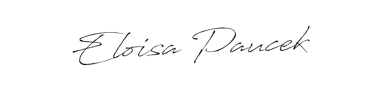 Eloisa Paucek stylish signature style. Best Handwritten Sign (Antro_Vectra) for my name. Handwritten Signature Collection Ideas for my name Eloisa Paucek. Eloisa Paucek signature style 6 images and pictures png