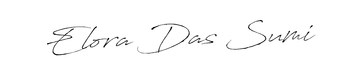 Design your own signature with our free online signature maker. With this signature software, you can create a handwritten (Antro_Vectra) signature for name Elora Das Sumi. Elora Das Sumi signature style 6 images and pictures png