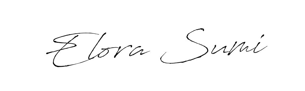 You should practise on your own different ways (Antro_Vectra) to write your name (Elora Sumi) in signature. don't let someone else do it for you. Elora Sumi signature style 6 images and pictures png