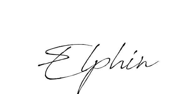 Create a beautiful signature design for name Elphin. With this signature (Antro_Vectra) fonts, you can make a handwritten signature for free. Elphin signature style 6 images and pictures png