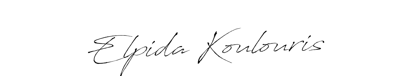 You should practise on your own different ways (Antro_Vectra) to write your name (Elpida Koulouris) in signature. don't let someone else do it for you. Elpida Koulouris signature style 6 images and pictures png