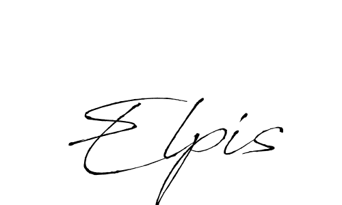 Use a signature maker to create a handwritten signature online. With this signature software, you can design (Antro_Vectra) your own signature for name Elpis. Elpis signature style 6 images and pictures png