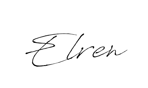 Create a beautiful signature design for name Elren. With this signature (Antro_Vectra) fonts, you can make a handwritten signature for free. Elren signature style 6 images and pictures png