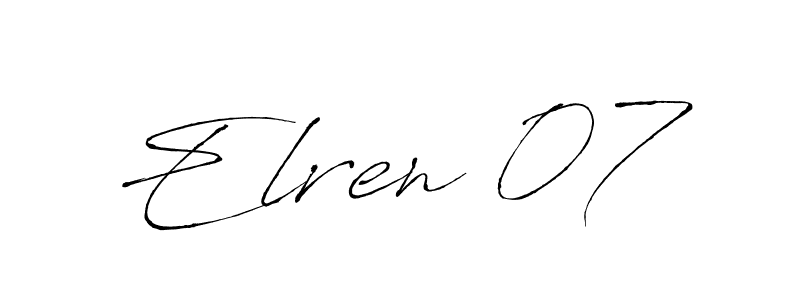 Also we have Elren 07 name is the best signature style. Create professional handwritten signature collection using Antro_Vectra autograph style. Elren 07 signature style 6 images and pictures png