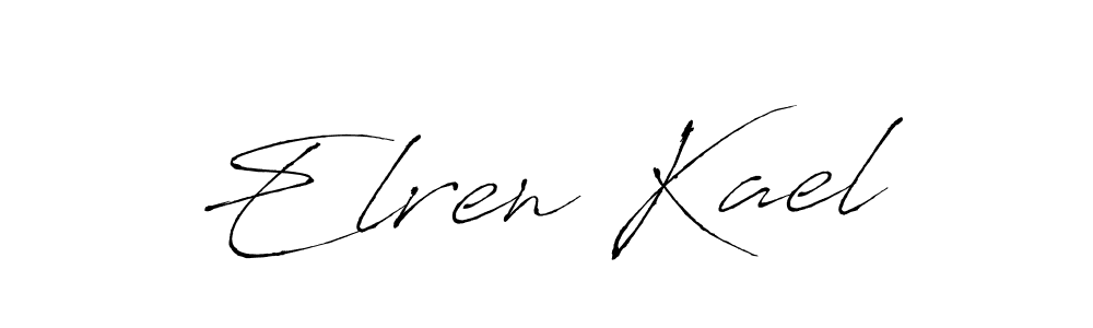 Design your own signature with our free online signature maker. With this signature software, you can create a handwritten (Antro_Vectra) signature for name Elren Kael. Elren Kael signature style 6 images and pictures png