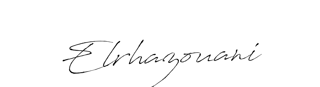 Elrhazouani stylish signature style. Best Handwritten Sign (Antro_Vectra) for my name. Handwritten Signature Collection Ideas for my name Elrhazouani. Elrhazouani signature style 6 images and pictures png