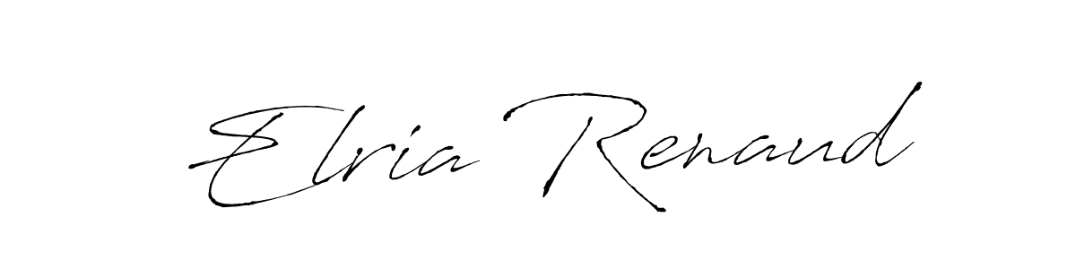 Elria Renaud stylish signature style. Best Handwritten Sign (Antro_Vectra) for my name. Handwritten Signature Collection Ideas for my name Elria Renaud. Elria Renaud signature style 6 images and pictures png
