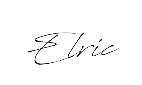 Elric stylish signature style. Best Handwritten Sign (Antro_Vectra) for my name. Handwritten Signature Collection Ideas for my name Elric. Elric signature style 6 images and pictures png