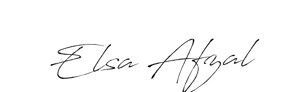 Make a beautiful signature design for name Elsa Afzal. With this signature (Antro_Vectra) style, you can create a handwritten signature for free. Elsa Afzal signature style 6 images and pictures png