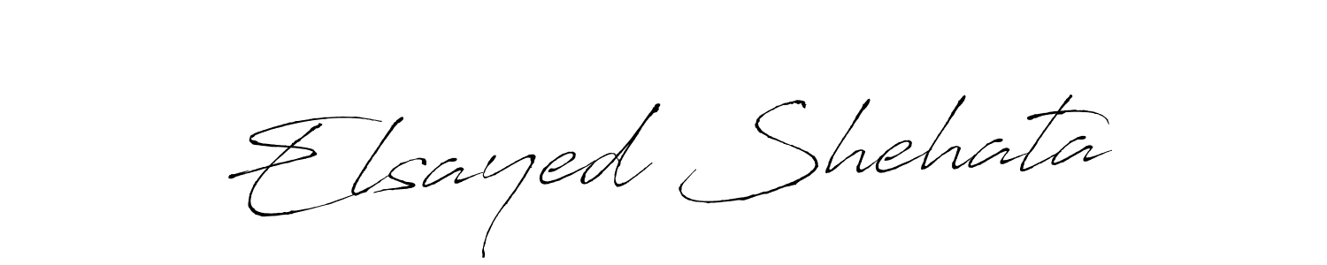 How to make Elsayed Shehata name signature. Use Antro_Vectra style for creating short signs online. This is the latest handwritten sign. Elsayed Shehata signature style 6 images and pictures png