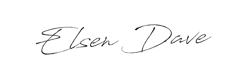 Also we have Elsen Dave name is the best signature style. Create professional handwritten signature collection using Antro_Vectra autograph style. Elsen Dave signature style 6 images and pictures png