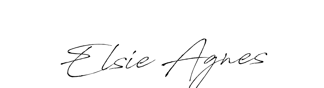 Antro_Vectra is a professional signature style that is perfect for those who want to add a touch of class to their signature. It is also a great choice for those who want to make their signature more unique. Get Elsie Agnes name to fancy signature for free. Elsie Agnes signature style 6 images and pictures png