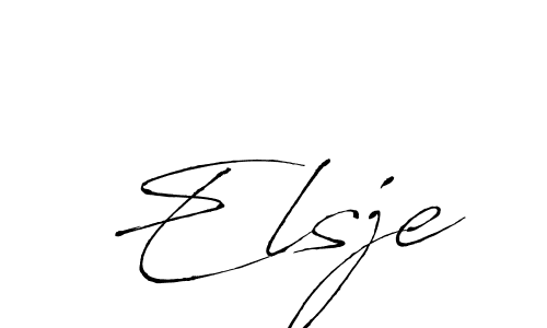 The best way (Antro_Vectra) to make a short signature is to pick only two or three words in your name. The name Elsje include a total of six letters. For converting this name. Elsje signature style 6 images and pictures png