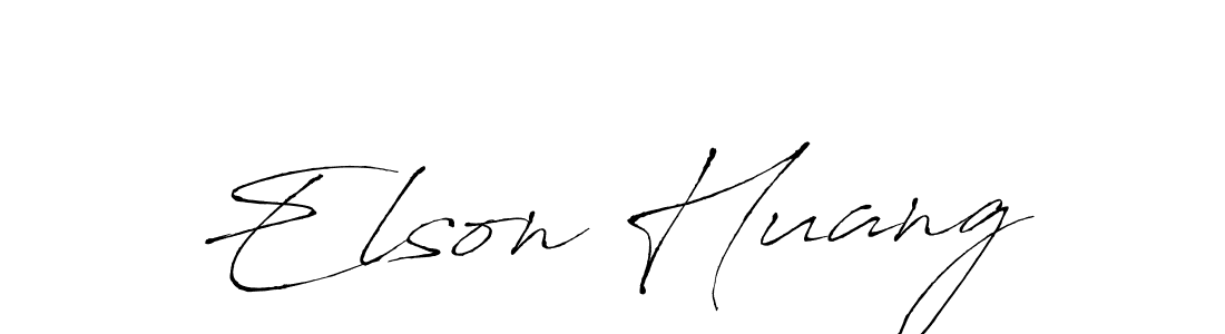 Antro_Vectra is a professional signature style that is perfect for those who want to add a touch of class to their signature. It is also a great choice for those who want to make their signature more unique. Get Elson Huang name to fancy signature for free. Elson Huang signature style 6 images and pictures png