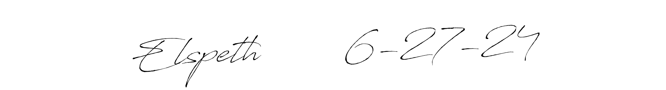 Make a short Elspeth        6-27-24 signature style. Manage your documents anywhere anytime using Antro_Vectra. Create and add eSignatures, submit forms, share and send files easily. Elspeth        6-27-24 signature style 6 images and pictures png