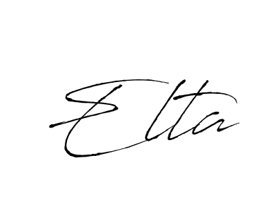 Use a signature maker to create a handwritten signature online. With this signature software, you can design (Antro_Vectra) your own signature for name Elta. Elta signature style 6 images and pictures png