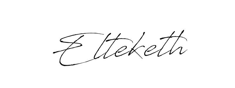 Make a beautiful signature design for name Elteketh. With this signature (Antro_Vectra) style, you can create a handwritten signature for free. Elteketh signature style 6 images and pictures png