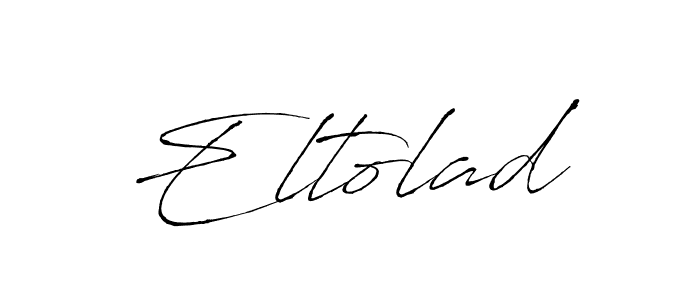 Make a beautiful signature design for name Eltolad. With this signature (Antro_Vectra) style, you can create a handwritten signature for free. Eltolad signature style 6 images and pictures png