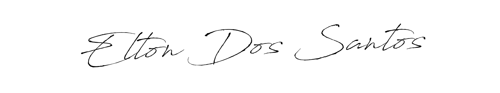 Make a beautiful signature design for name Elton Dos Santos. With this signature (Antro_Vectra) style, you can create a handwritten signature for free. Elton Dos Santos signature style 6 images and pictures png