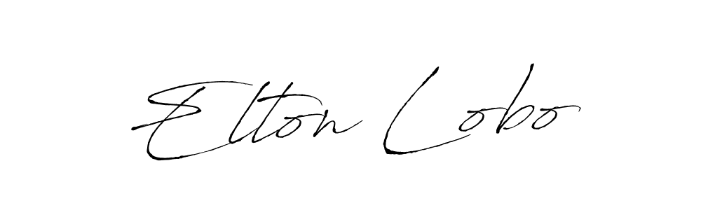 Design your own signature with our free online signature maker. With this signature software, you can create a handwritten (Antro_Vectra) signature for name Elton Lobo. Elton Lobo signature style 6 images and pictures png