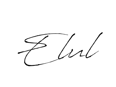 Make a beautiful signature design for name Elul. With this signature (Antro_Vectra) style, you can create a handwritten signature for free. Elul signature style 6 images and pictures png