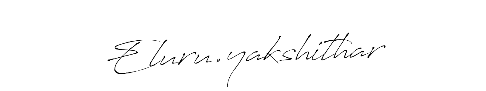 Also You can easily find your signature by using the search form. We will create Eluru.yakshithar name handwritten signature images for you free of cost using Antro_Vectra sign style. Eluru.yakshithar signature style 6 images and pictures png