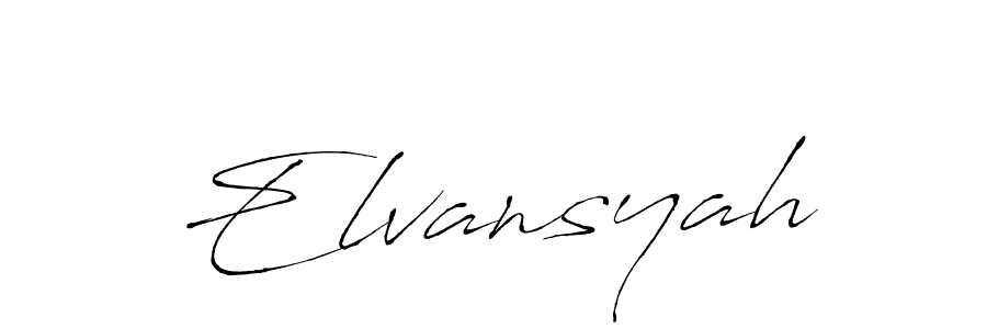 How to make Elvansyah name signature. Use Antro_Vectra style for creating short signs online. This is the latest handwritten sign. Elvansyah signature style 6 images and pictures png