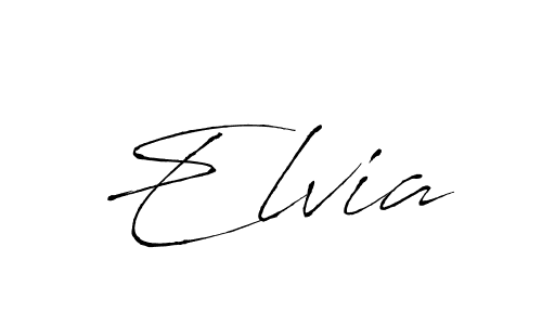 Make a beautiful signature design for name Elvia. With this signature (Antro_Vectra) style, you can create a handwritten signature for free. Elvia signature style 6 images and pictures png